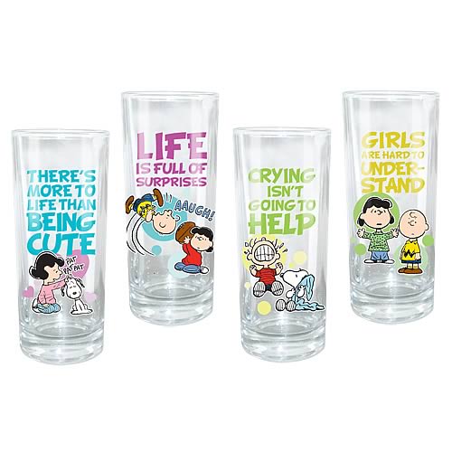 Peanuts Glasses 4-Pack