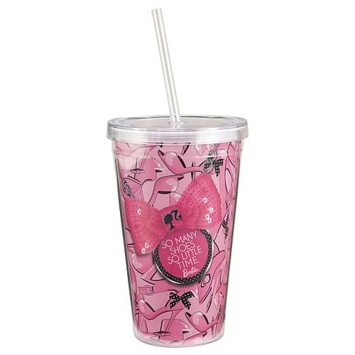 Barbie So Many Shoes So Little Time Acrylic Travel Cup