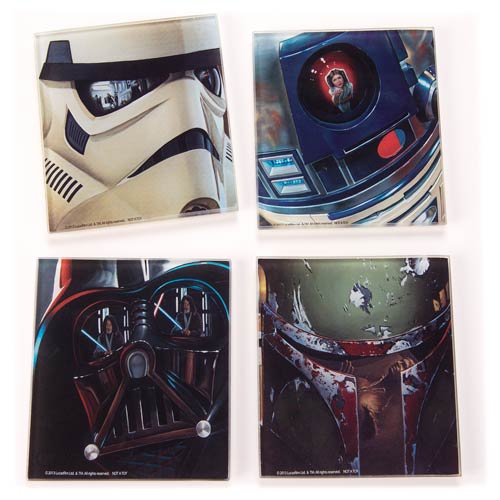 Star Wars Glass Coasters Set 4-Pack