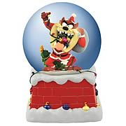 Santa Taz Musical Water Globe