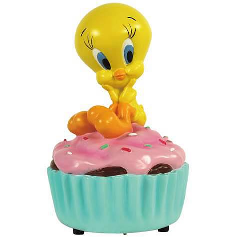 Looney Tunes Tweety Cupcake Musical Statue