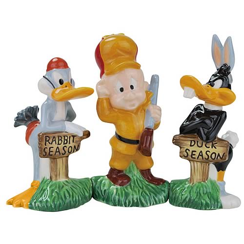 Looney Tunes Elmer Fudd Hunting Season Salt Pepper Shakers