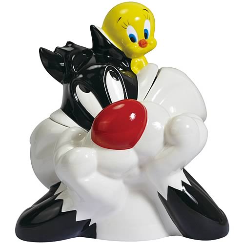 Looney Tunes Sylvester and Tweety Cookie Jar