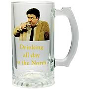 Cheers Drinking All Day is the Norm Glass Stein
