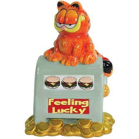 Garfield Feeling Lucky Ceramic Bank