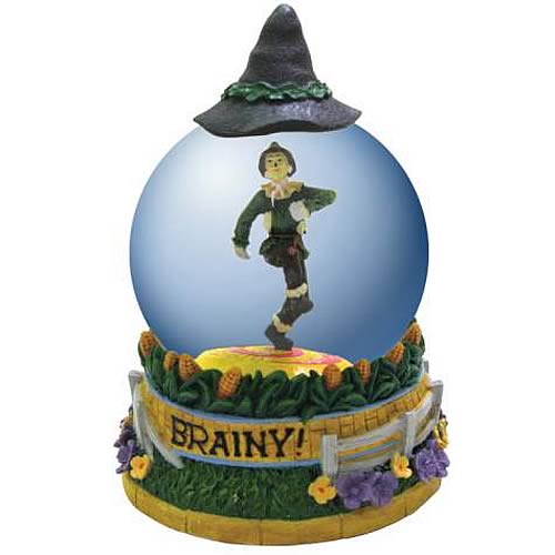 Wizard of Oz Scarecrow Brainy Water Globe