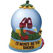 Wizard of Oz Ruby Slippers Must Be The Shoes Water Globe