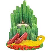 Wizard of Oz Emerald City and Ruby Slippers Tealight Holder