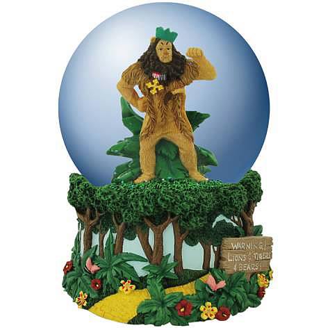 Wizard of Oz Cowardly Lion Musical Water Globe