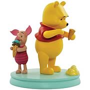 Winnie the Pooh Ice Cream Pooh and Piglet Mini Statue
