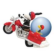 Peanuts Snoopy Joe Cool Motorcycle Water Globe