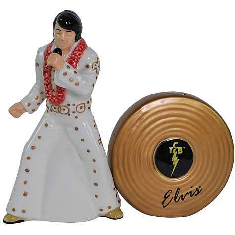Elvis Presley with Gold Record Salt and Pepper Shaker Set