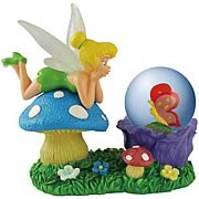 Tinker Bell Admiring Butterfly Water Globe