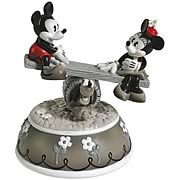 Disney Retro Mickey and Minnie Mouse See-Saw Musical Statue