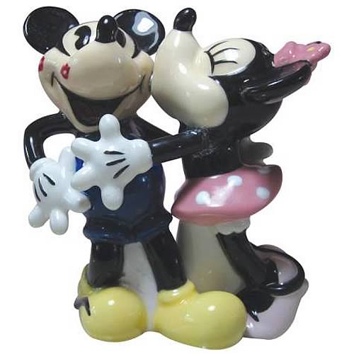 Mickey and Minnie Mouse Retro Salt and Pepper Shaker Set