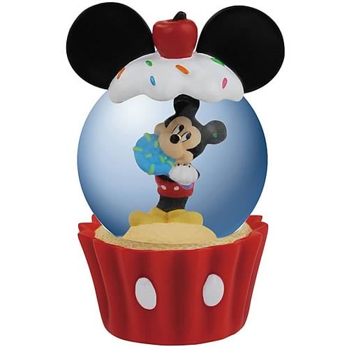 Disney Mickey Mouse Cupcake Water Globe