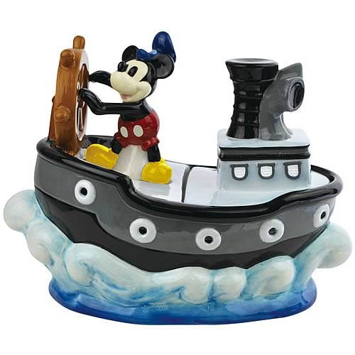 Steamboat Willie Mickey Mouse Cookie Jar