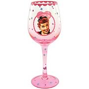 I Love Lucy Wine Glass