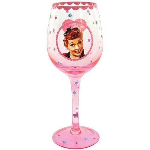 I Love Lucy Wine Glass