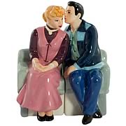 I Love Lucy Ricky & Lucy on Couch Salt and Pepper Shaker Set