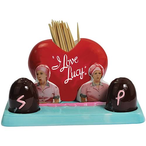 I Love Lucy Factory Shakers and Toothpick Holder Set
