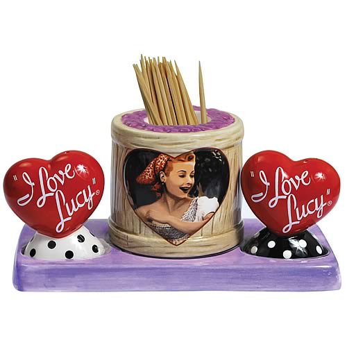 I Love Lucy Grape Shakers and Toothpick Holder Set