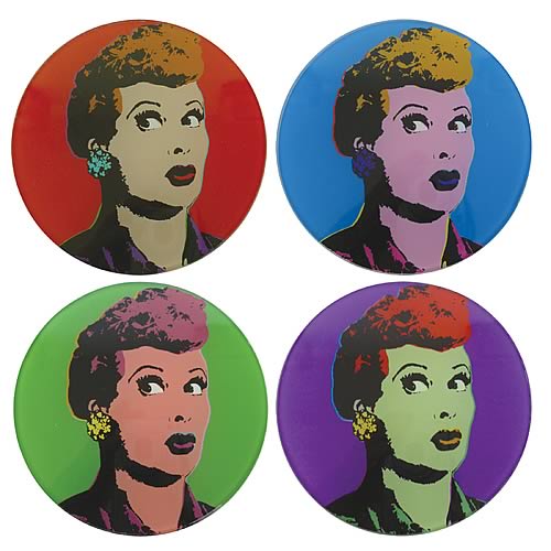 I Love Lucy Pop Art Coasters 4-Pack