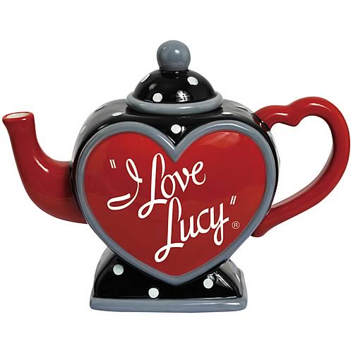 I Love Lucy Red Logo Teapot