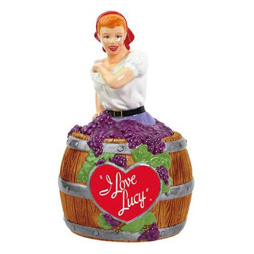 I Love Lucy Grape Stomper Cookie Jar