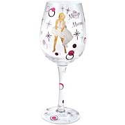 Marilyn Monroe White Dress Wine Glass