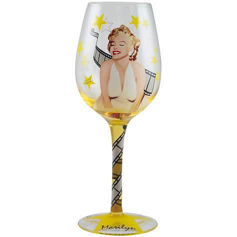 Marilyn Monroe Film Star Wine Glass