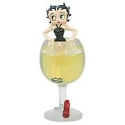 Betty Boop in Wine Glass Mini Statue