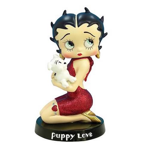 Betty Boop Puppy Love Statue