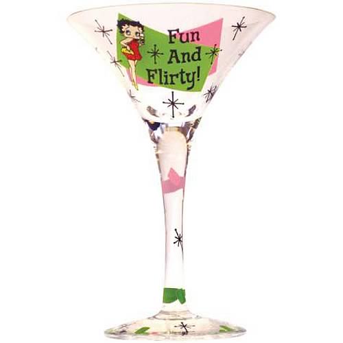Betty Boop Fun and Flirty Martini Glass