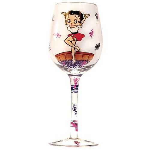 Betty Boop Grape Stomper Wine Glass