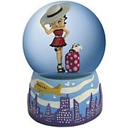 Betty Boop Jetsetter Betty Water Globe