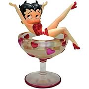Betty Boop Heart Glass Tealight Holder