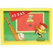 Peanuts Charlie Brown Baseball Shadowbox Picture Frame