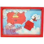 Peanuts Snoopy World Traveler Shadowbox Picture Frame