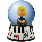 Peanuts Schroeder Piano Water Globe