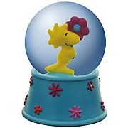 Peanuts Woodstock with Flowers Water Globe