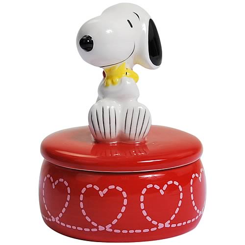 Peanuts Snoopy Hugging Woodstock Trinket Box