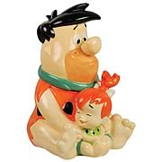 The Flintstones Fred and Pebbles Cookie Jar