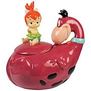 The Flintstones Pebbles and Dino Cookie Jar