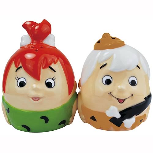 Flintstones Pebbles & Bamm-Bamm Egg Salt & Pepper Shakers