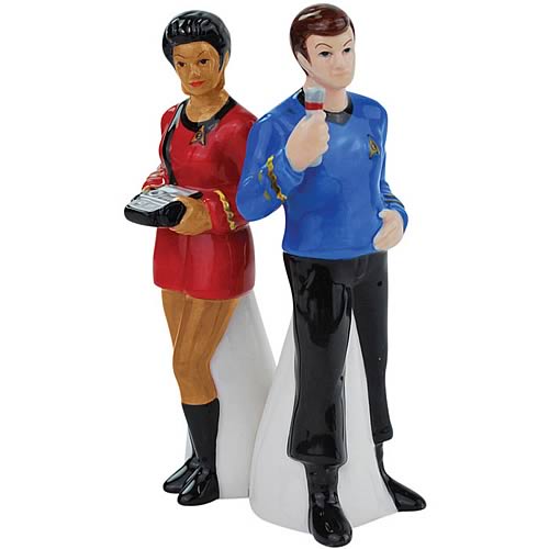 Star Trek Uhura and Dr. McCoy Salt and Pepper Shakers