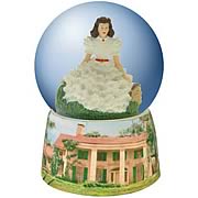 Gone with the Wind White Dress Scarlett O'Hara Water Globe<br />