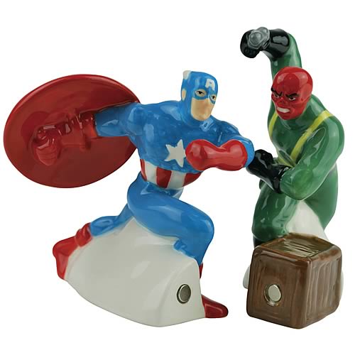 Captain America vs. Red Skull Salt and Pepper Shakers
