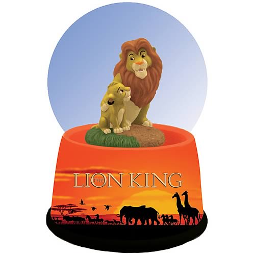 Lion King Mufasa and Simba Water Globe