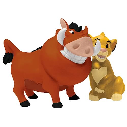 Lion King Pumbaa and Simba Salt and Pepper Shakers